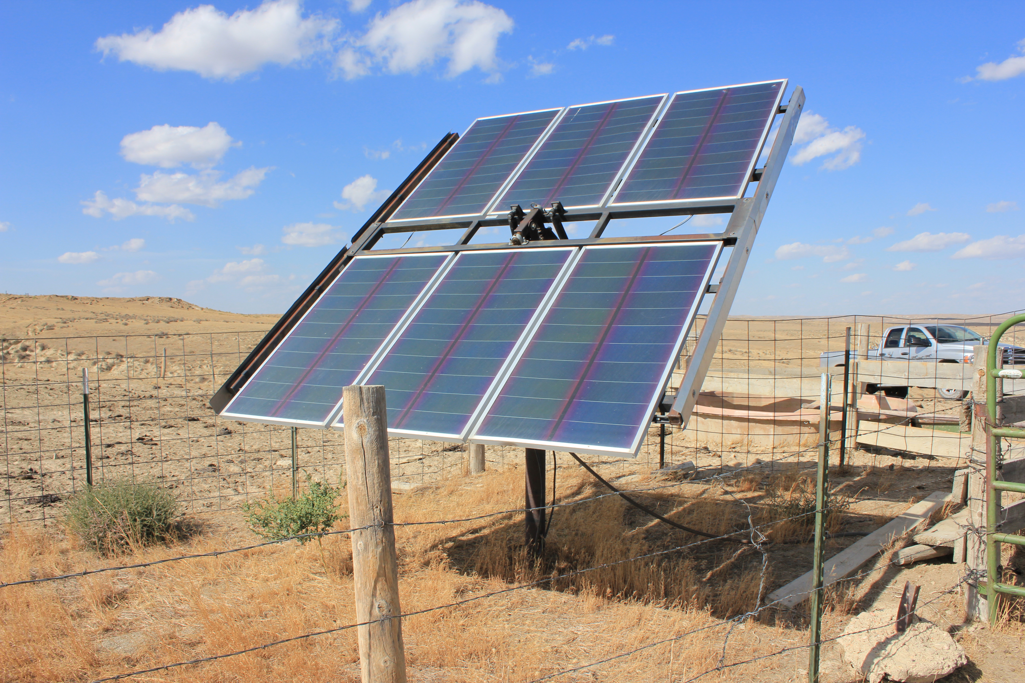Solar Panels at the Harshbarger Ranch